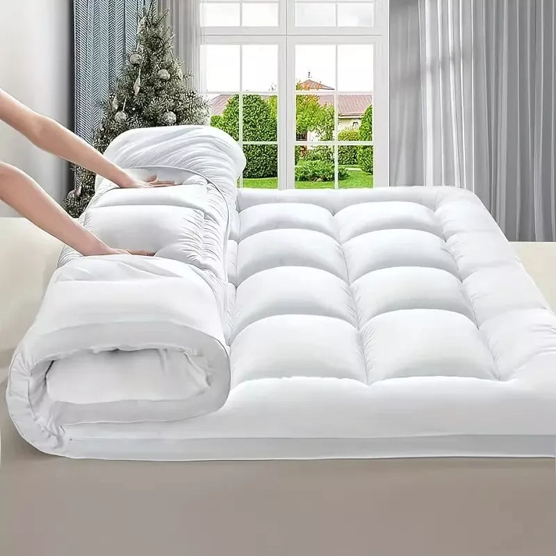 4 Inch Mattress Topper Deep Luxury Soft Hotel Quality Microfiber All Sizes 10cm Depth