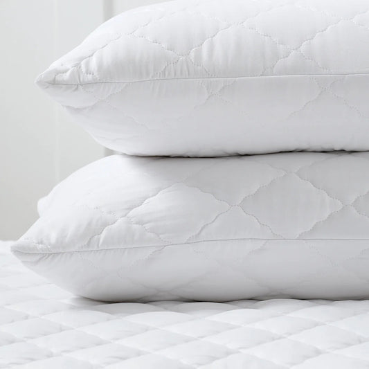 Quilted Waterproof Pillow Protector Pair