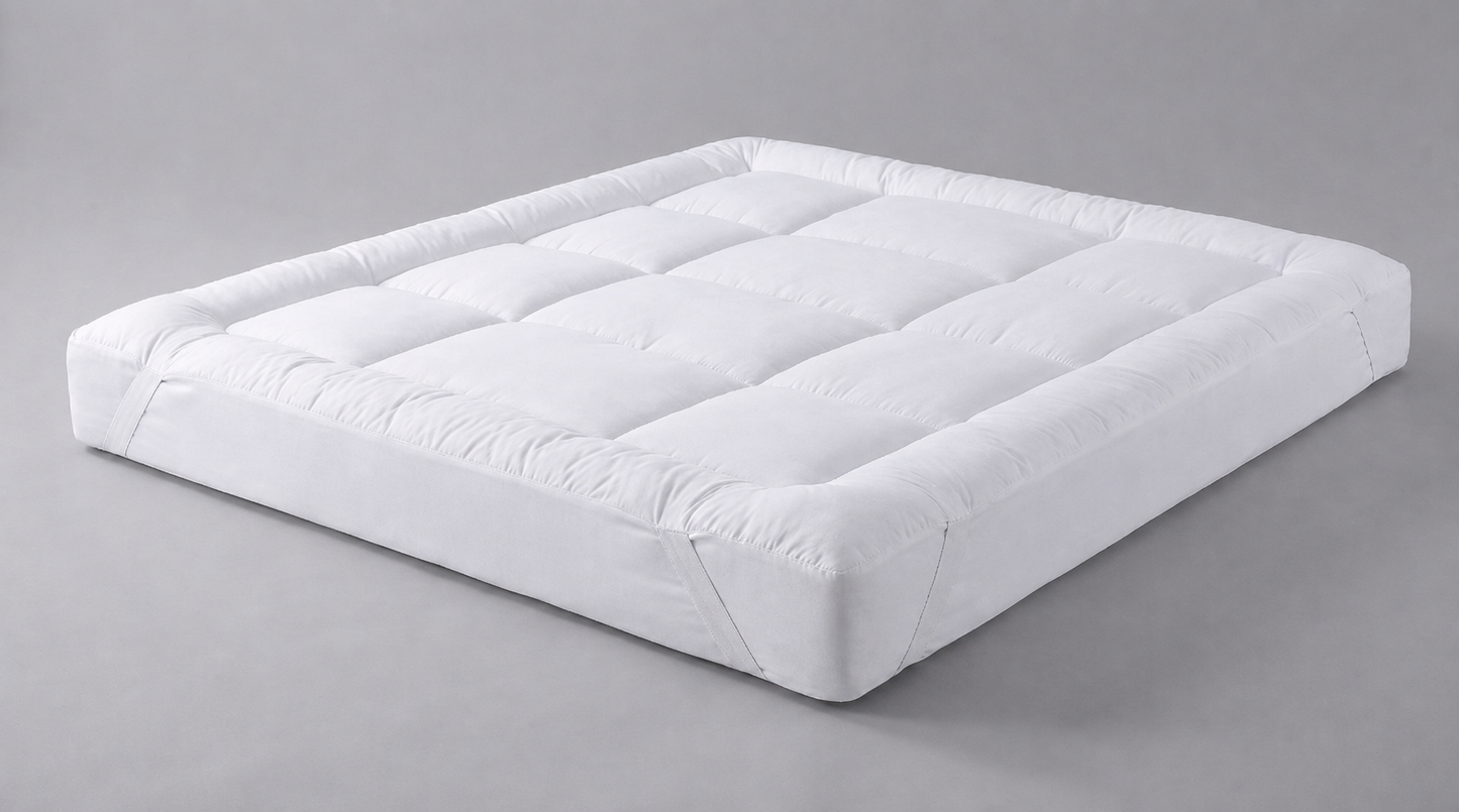 4 Inch Mattress Topper Deep Luxury Soft Hotel Quality Microfiber All Sizes 10cm Depth
