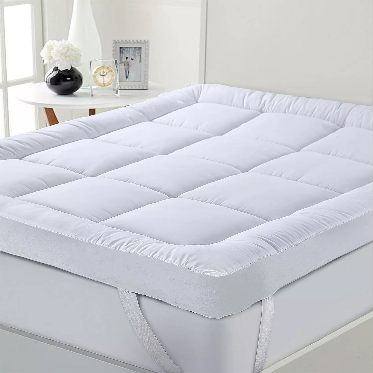 4 Inch Mattress Topper Deep Luxury Soft Hotel Quality Microfiber All Sizes 10cm Depth