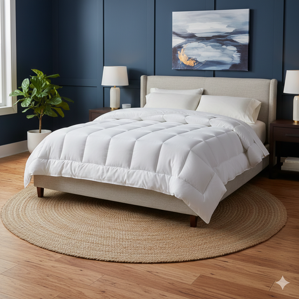 13.5 Tog Duvet - Hotel Quality Microfibre Luxury Feels Like Down Box Stitched