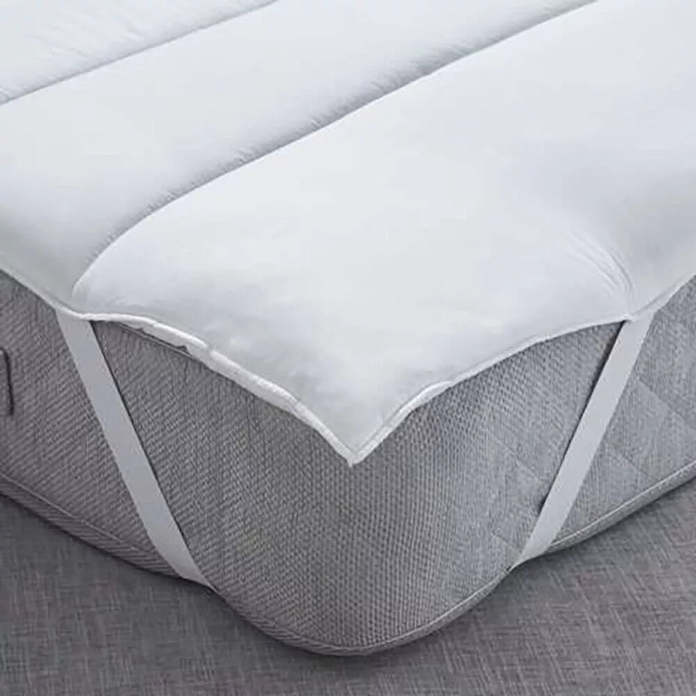 Ultimate Comfort: Soft Silky Microfiber Mattress Topper - 10cm Deep Elasticated