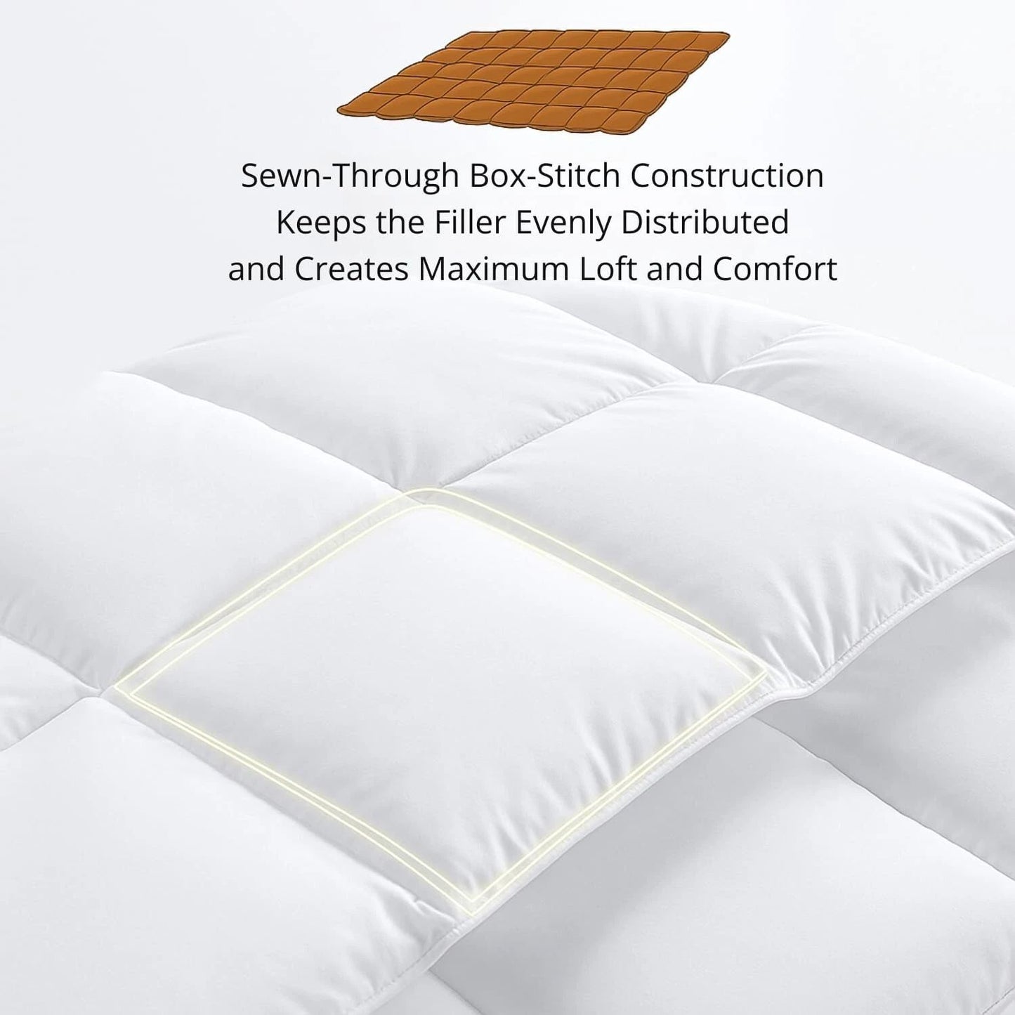 13.5 Tog Duvet - Hotel Quality Microfibre Luxury Feels Like Down Box Stitched